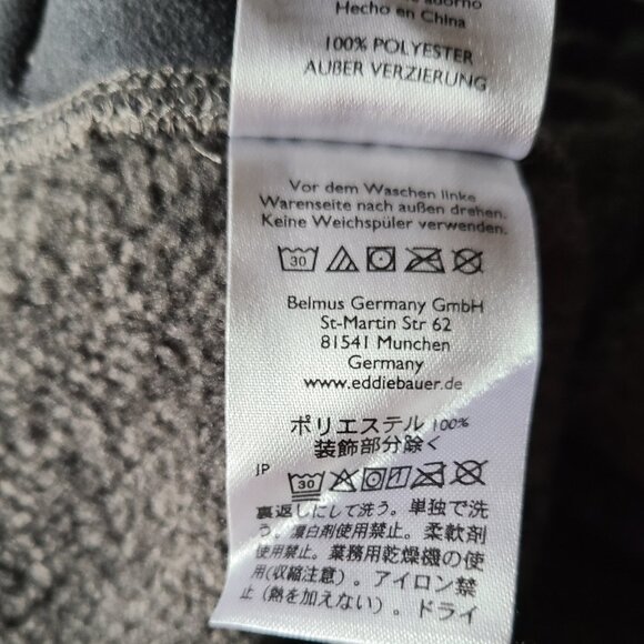 EDDIE BAUER MEN'S CONVECTOR SNAP MOCK SWEATER--BLACK HEATHER - SIZE T2XL - Picture 14 of 15